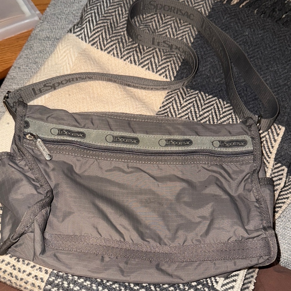 LeSportsac Charcoal Messenger Bag